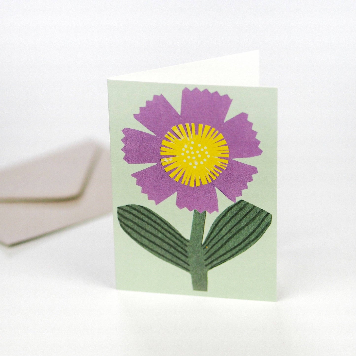 Purple Flower Mini Card
