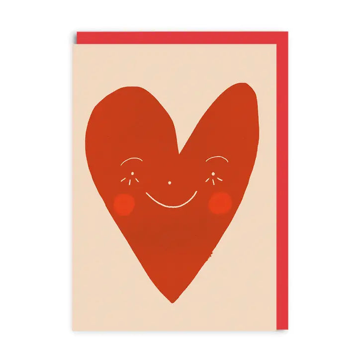 Heart Face Card