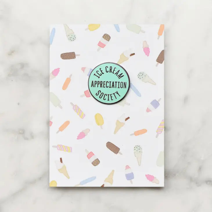 Ice Cream Appreciation Society Enamel Pin | Mint