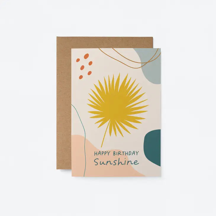 Happy Birthday Sunshine Card