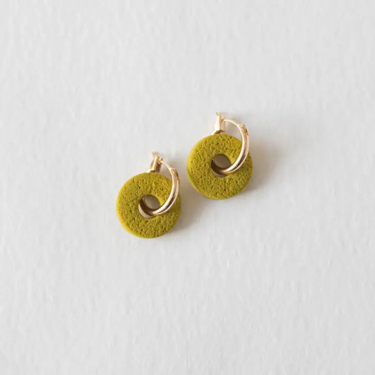 Surround Hoop Earring | Chartreuse