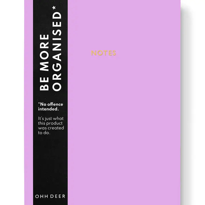 Pastel Purple Linen Notebook