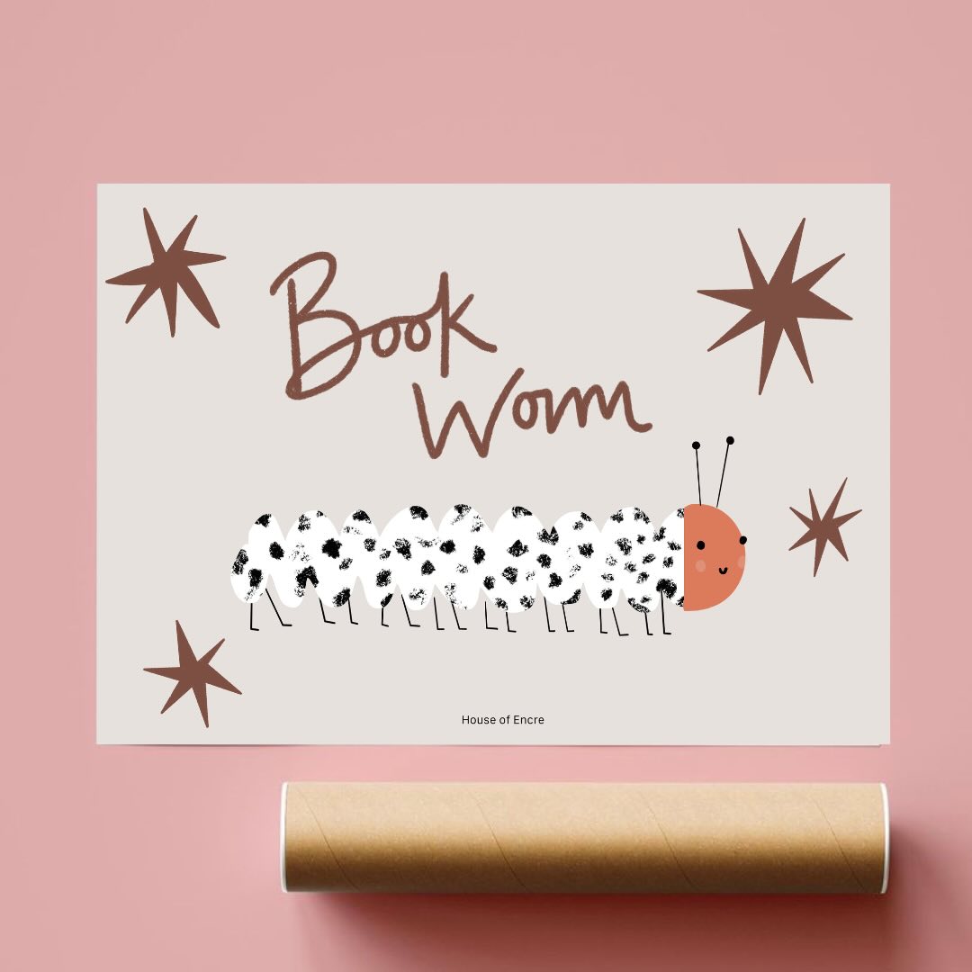 Bookworm Print | A4