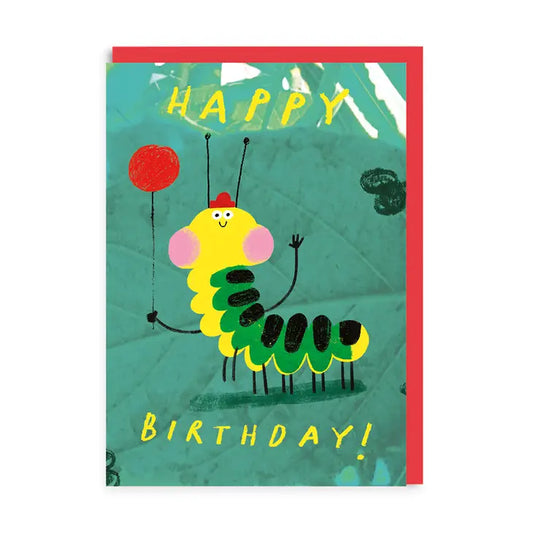 Happy Birthday Caterpillar Card