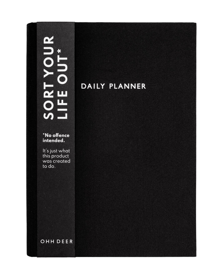 Black Daily Planner