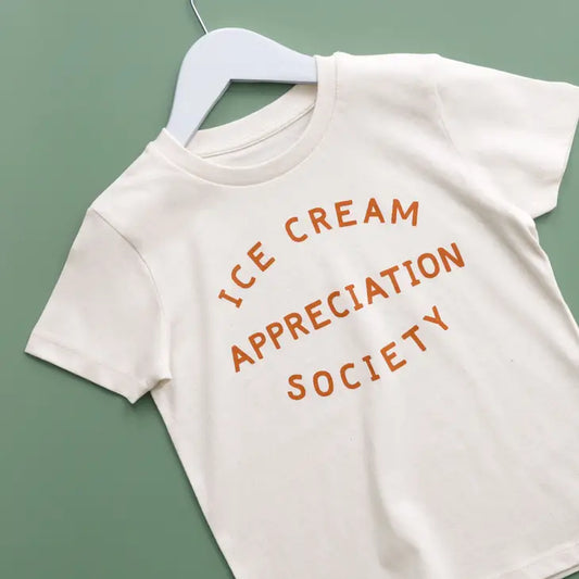 Kid's Ice Cream Appreciation Society T-shirt | Pecan