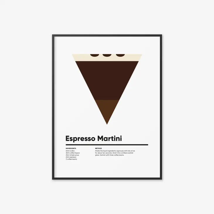 Espresso Martini Cocktail Print | A4