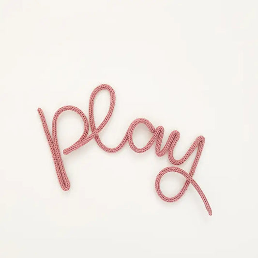Play | Wire Word Wall Art