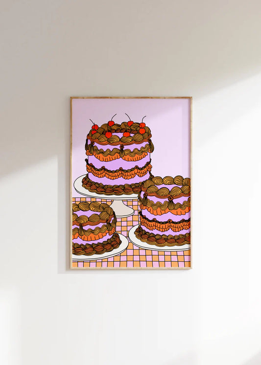 Groovy Cakes Print | A3