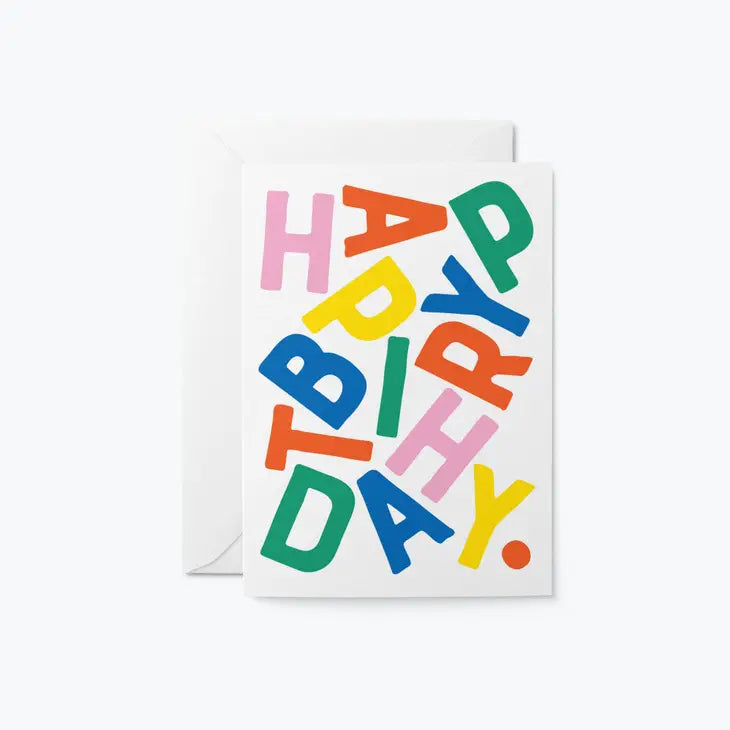 Happy Birthday Letters Card