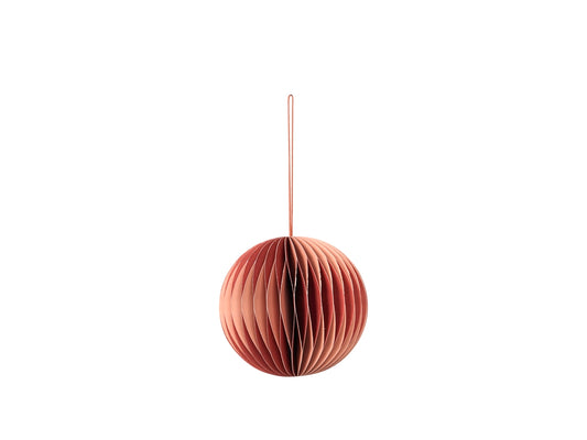 Ball Ornament | Pompeian Red + Dusty Pink