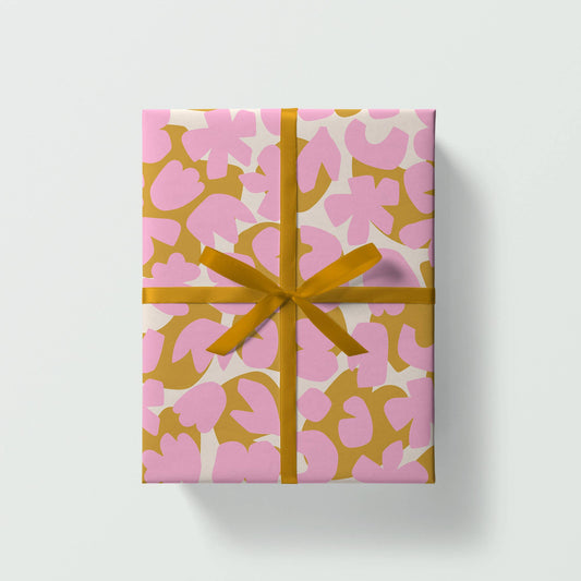 Wildflowers Gift Wrap | Pink