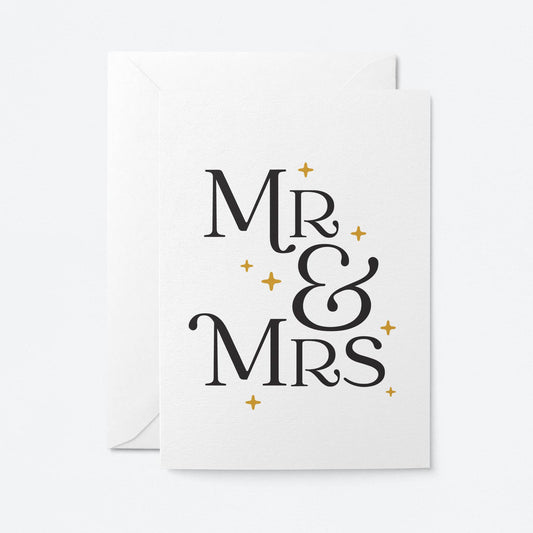 Mr & Mrs Wedding Card