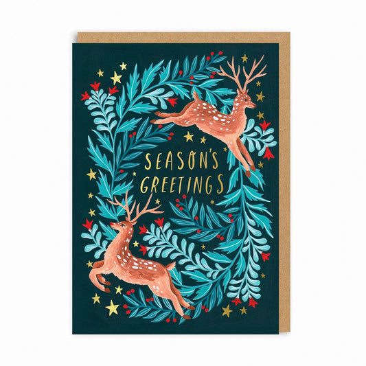 Deer Seasons Greetings Card