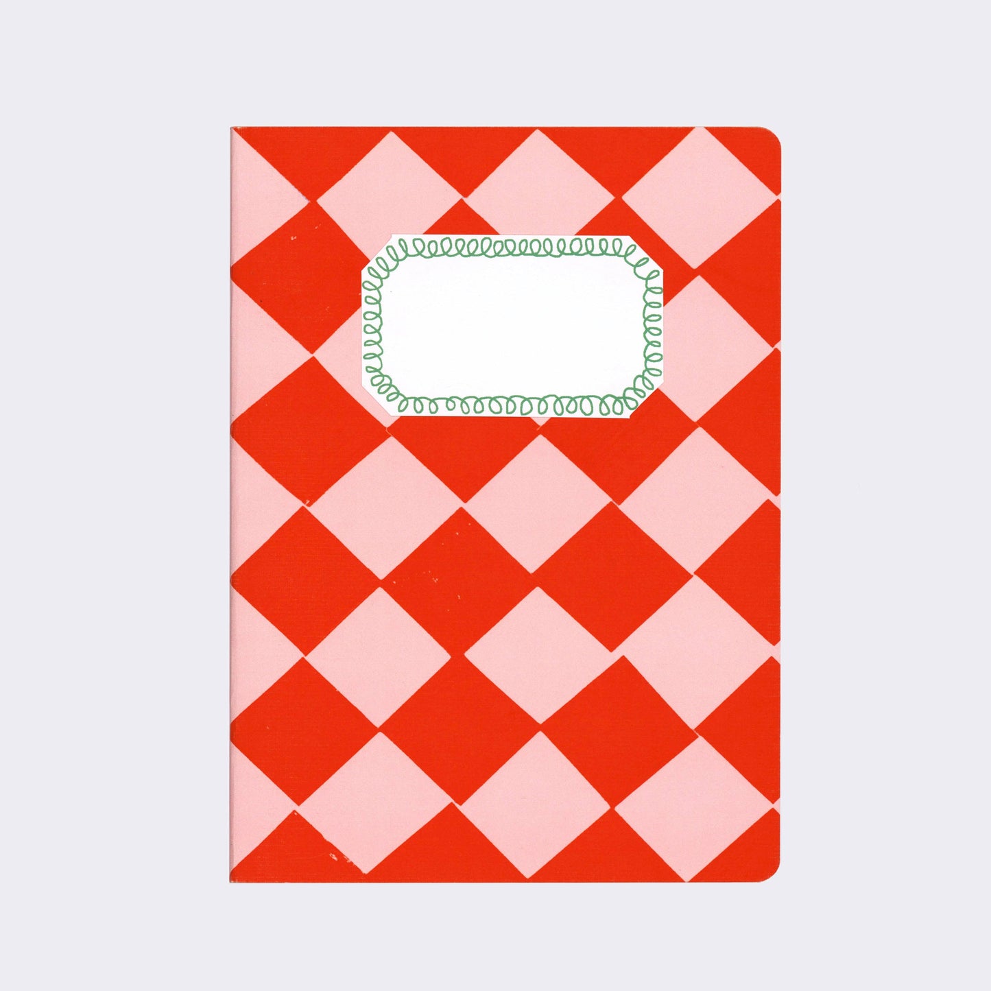 Red and Pink Chequered Sketchbook | A5
