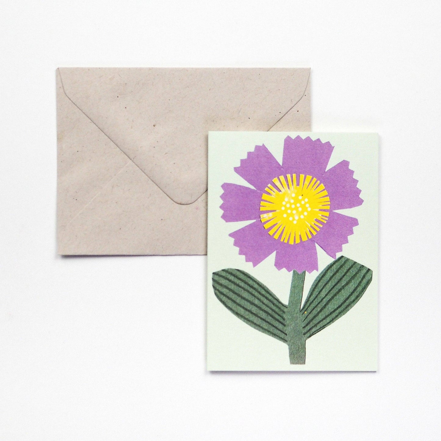 Purple Flower Mini Card