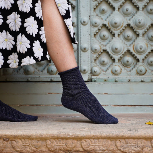 Glitter Socks | Blue