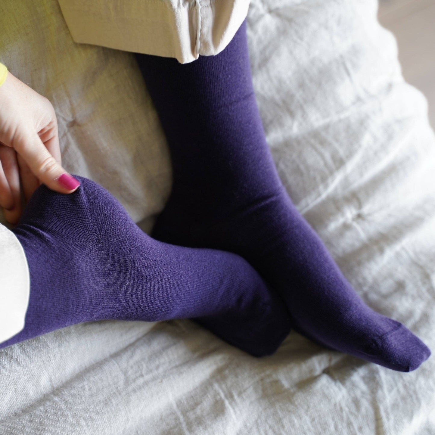 KLUE Organic solid Socks | Indigo: 41-46