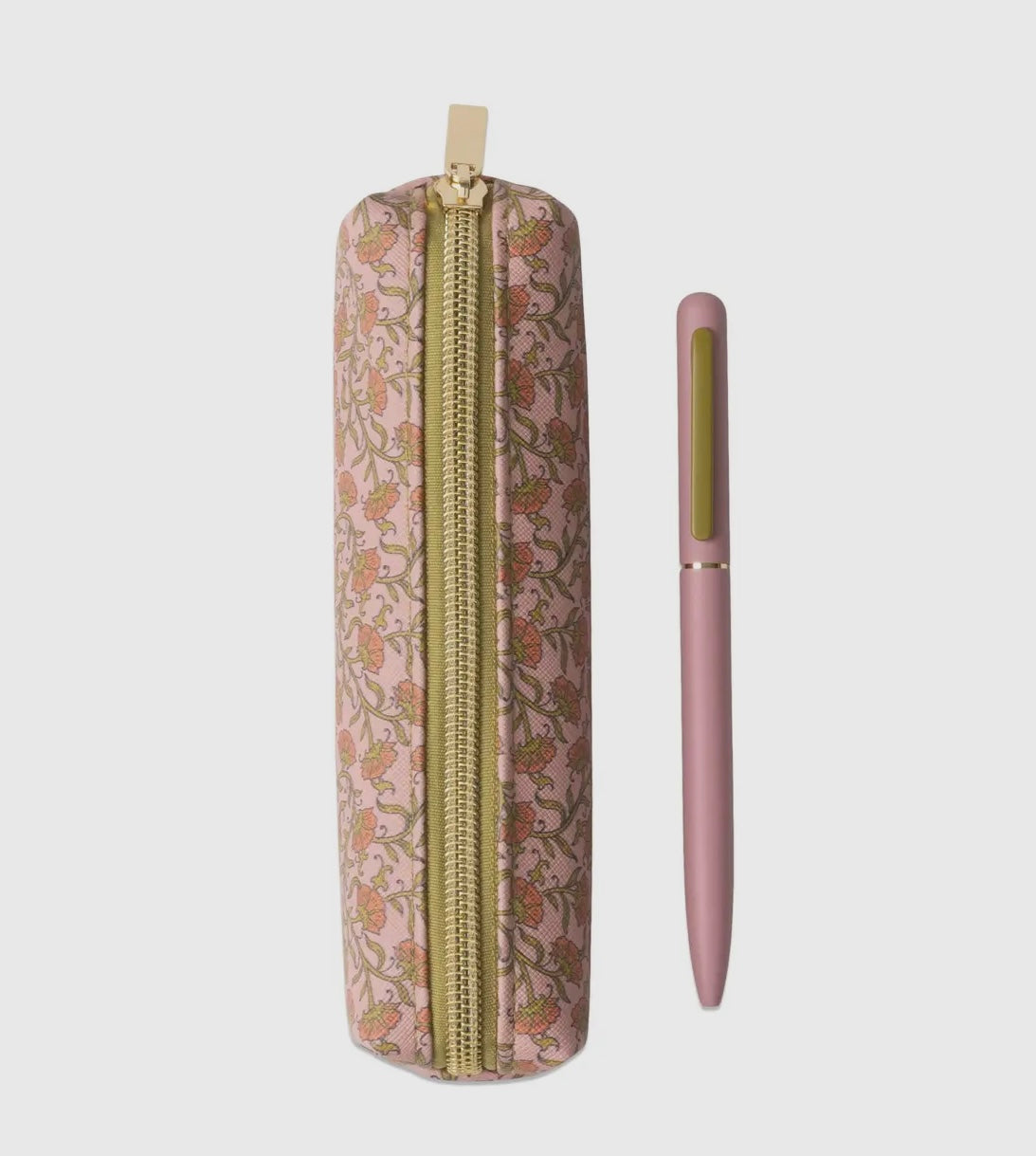 Pen and Pouch Set | Pink Vintage Floral