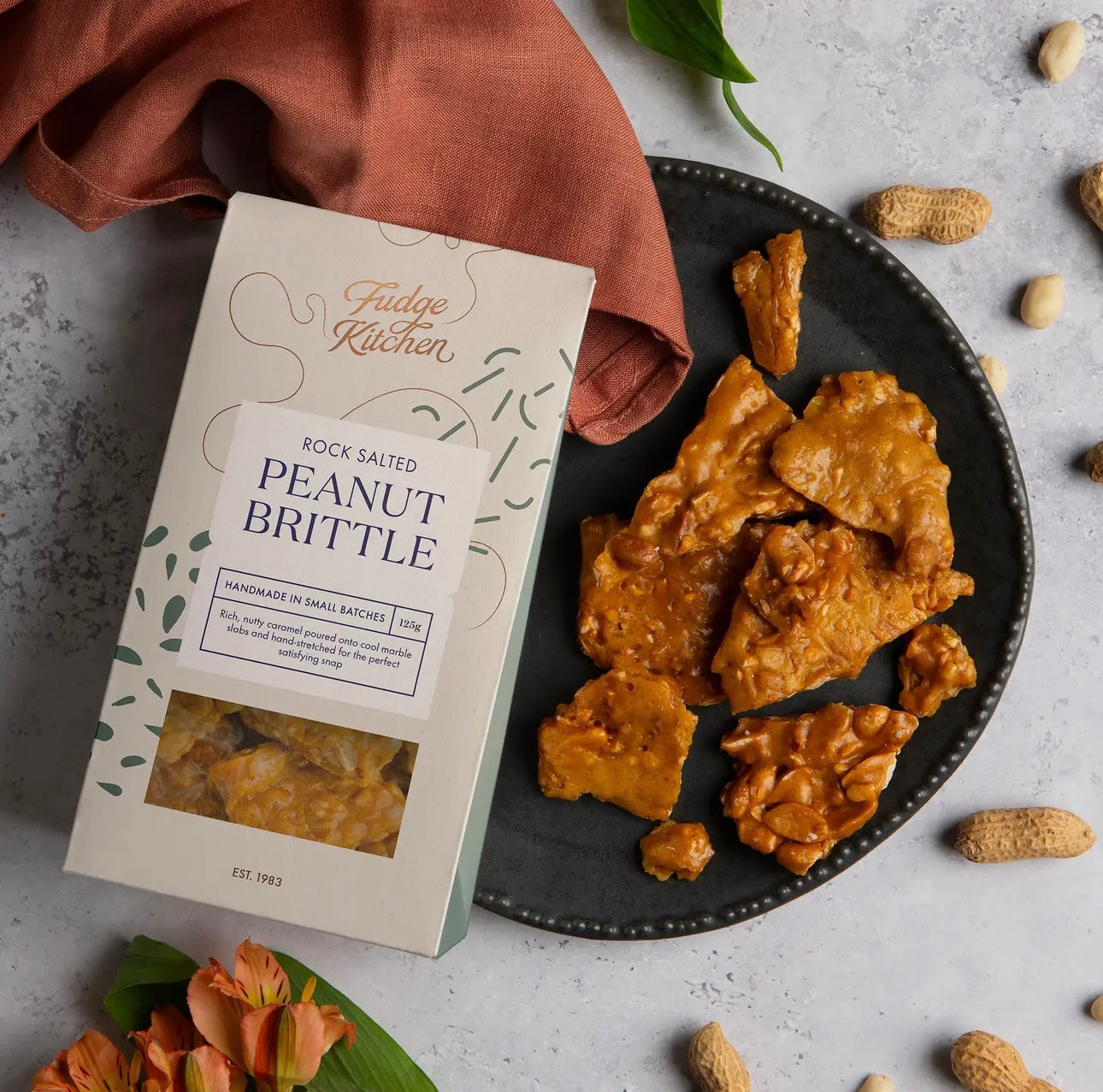 Rock Salted Peanut Brittle