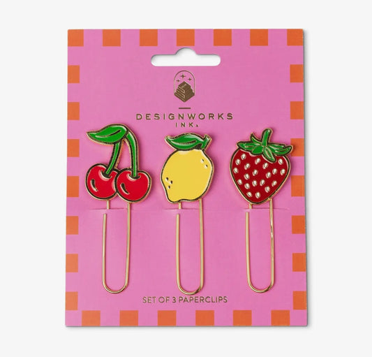 Set of 3 Paperclips | Fruit