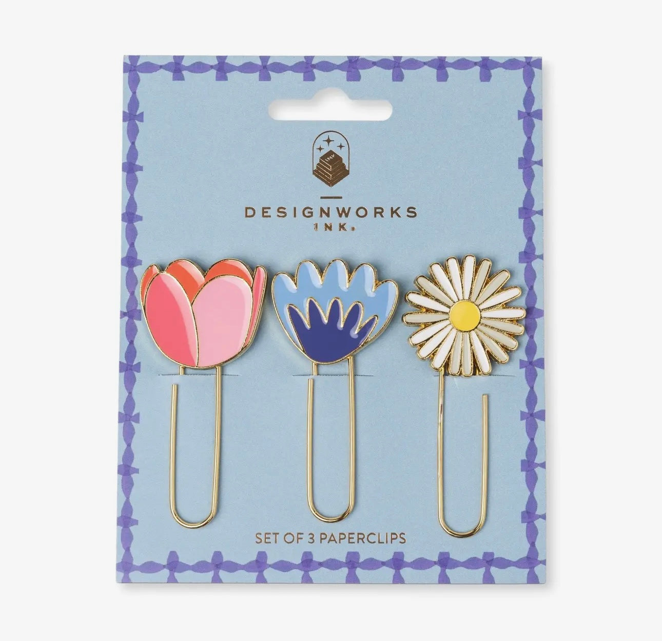 Set of 3 Paperclips | Floral