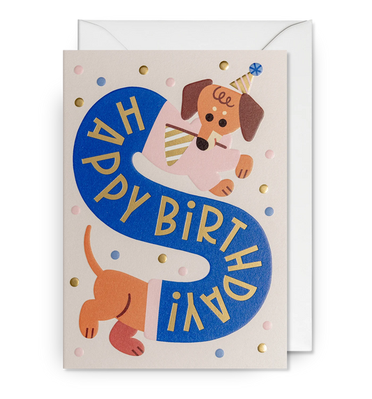 Dachshund Birthday Card
