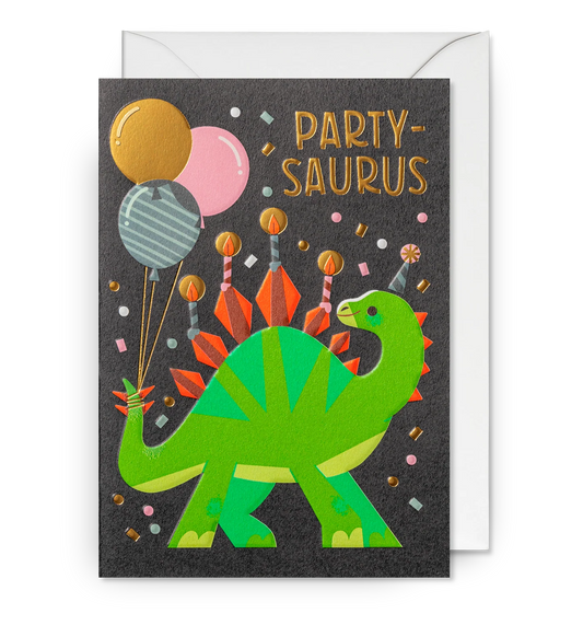 Partysaurus Birthday Card