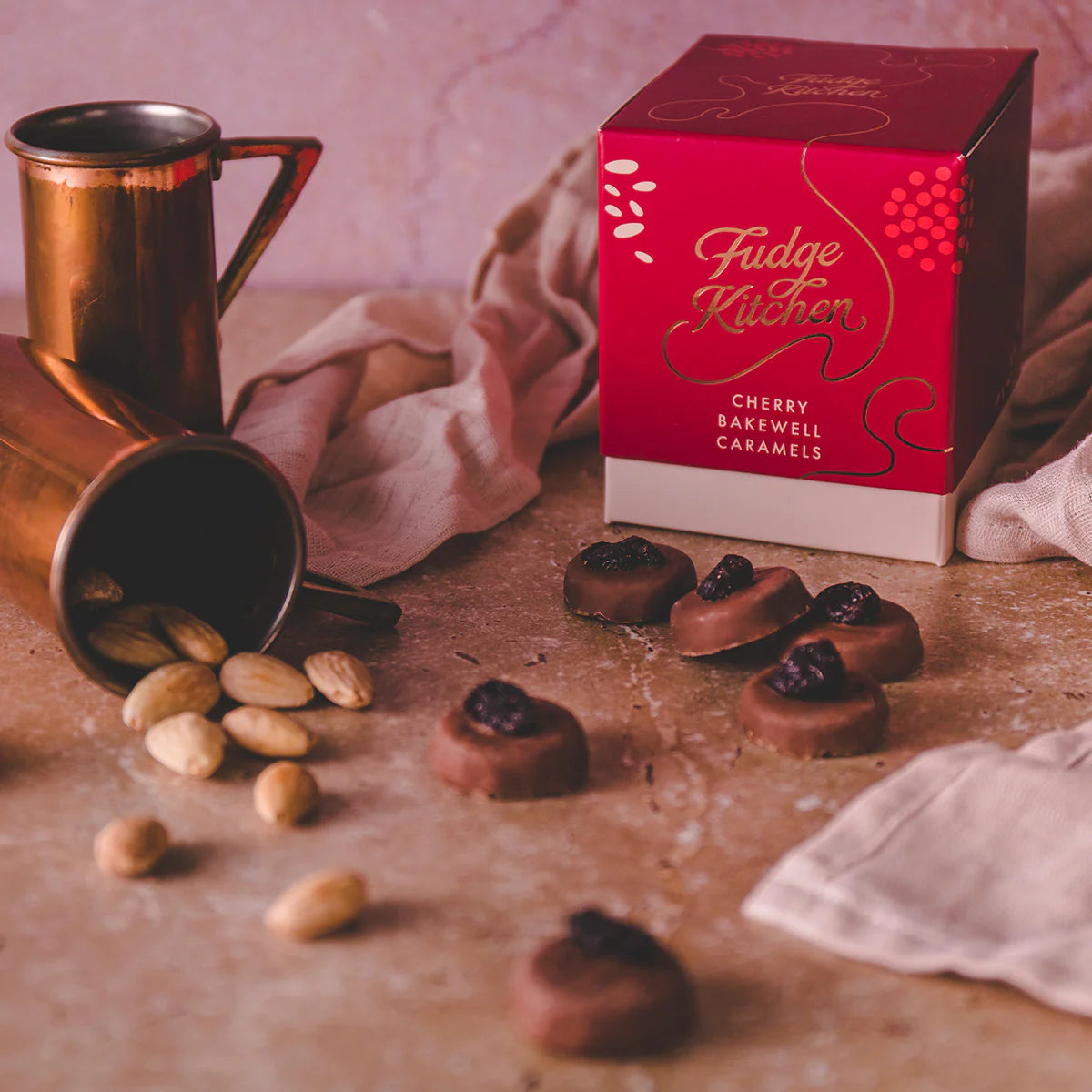 Cherry Bakewell Caramels