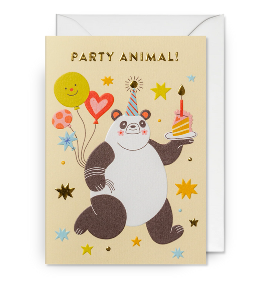 Party Panda Birthday Card