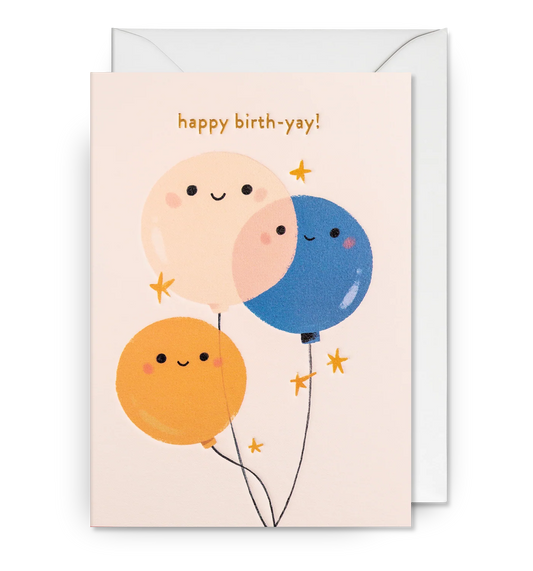 Happy Birth-yay Balloon Card