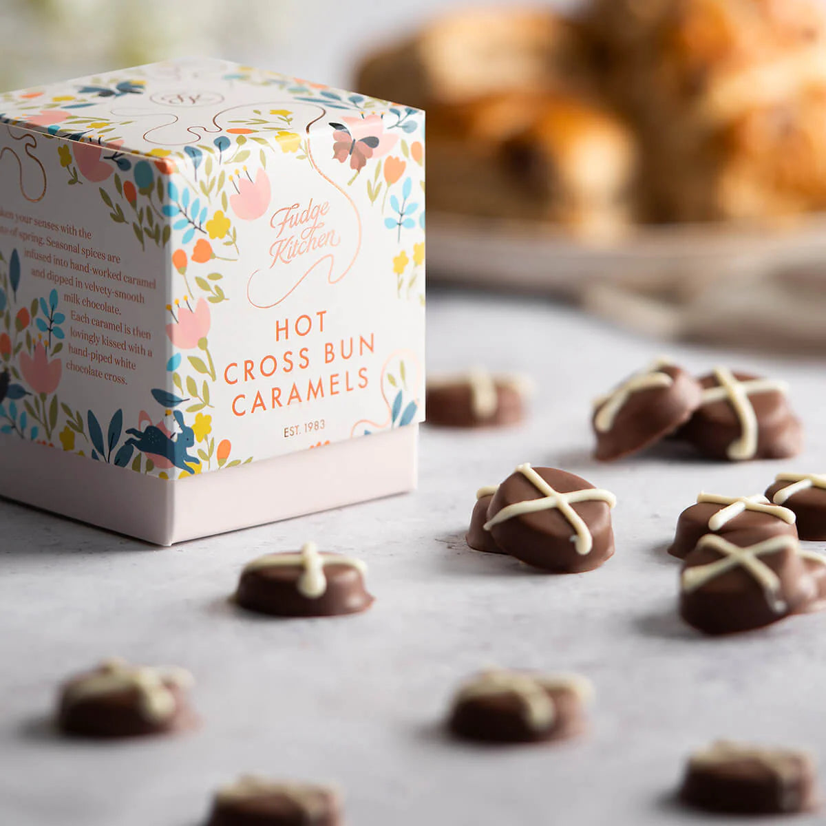 Hot Cross Bun Caramels