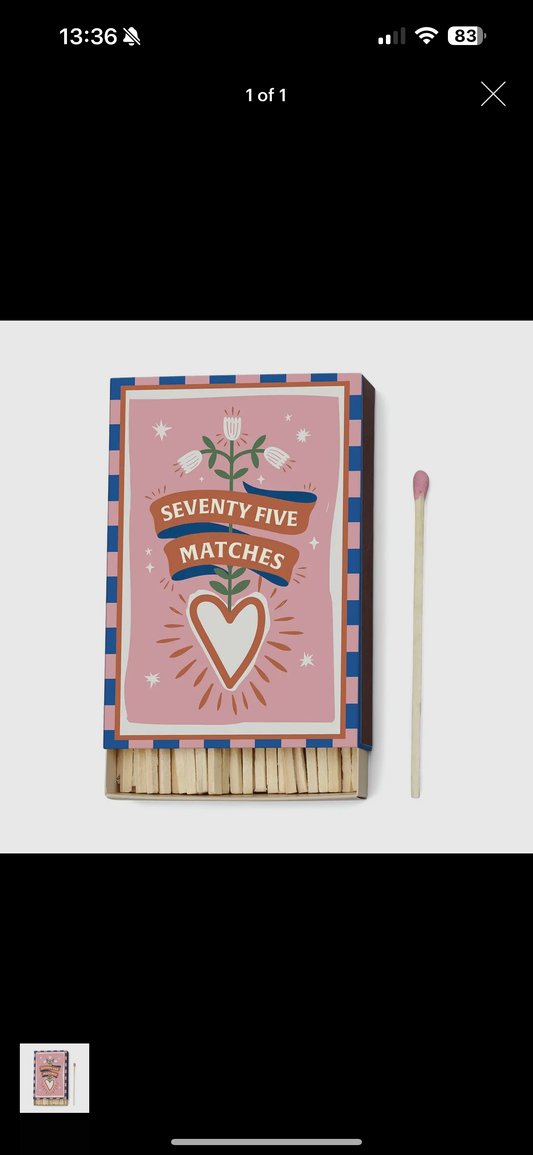 A Dopo Boxed Matches | Hearts