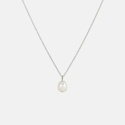 Silver Pearl Necklace