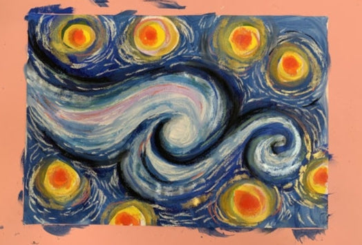 Starry Night Swirl Painting Children's Workshop | Friday 30th May 10am - 12pm