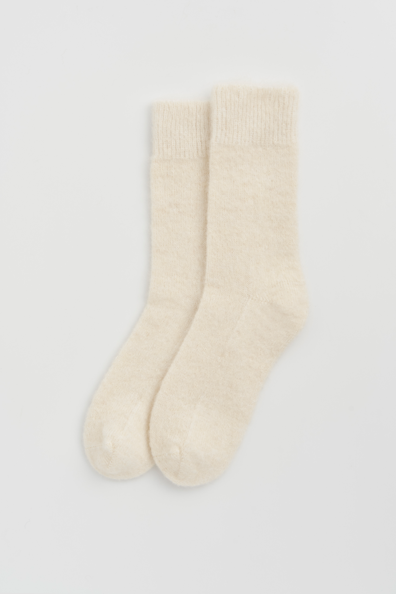 Ultra Soft Alpaca Bed Socks | Clotted Cream