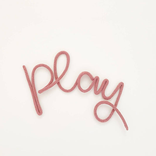 Knitted  Wire Wall Hanging | Play