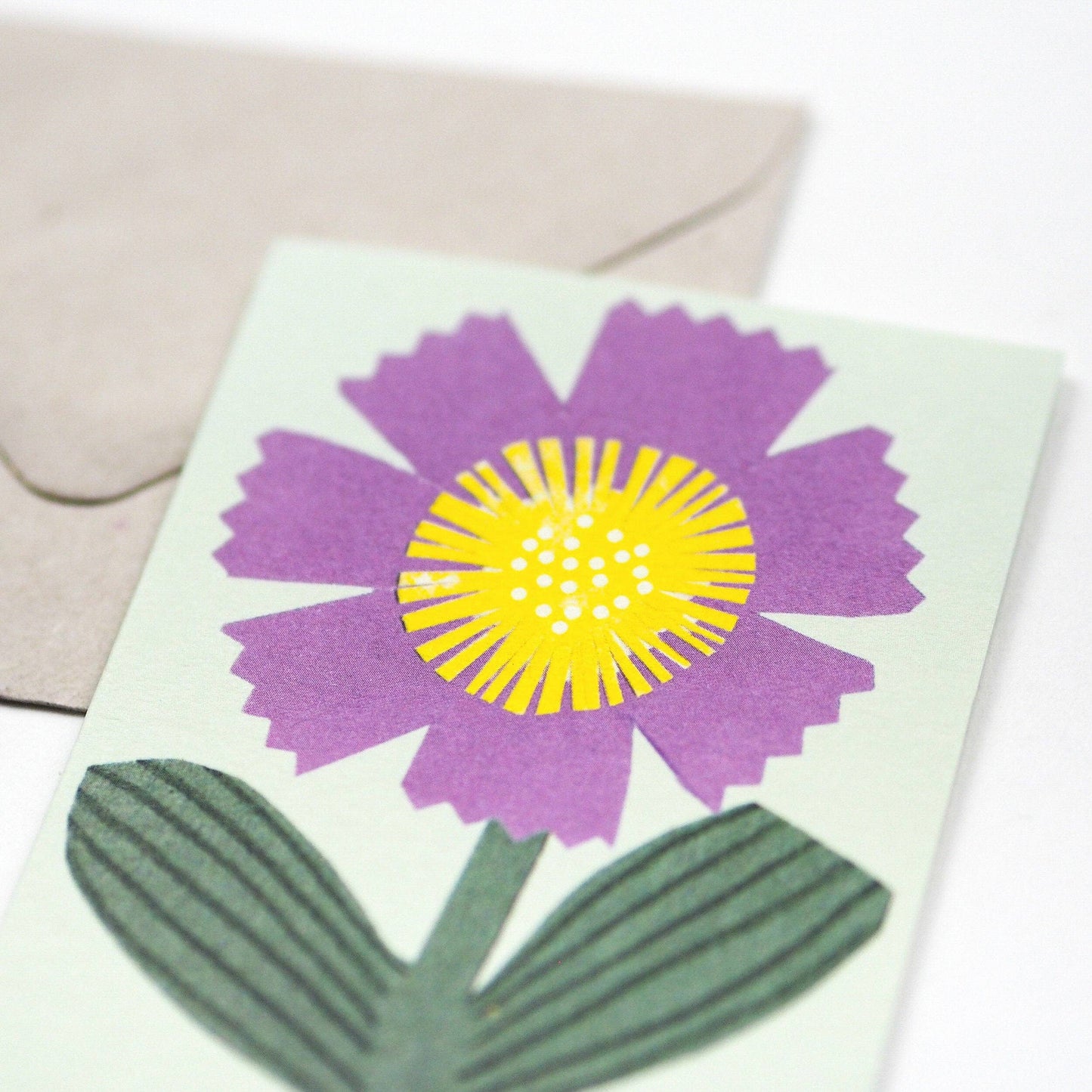 Purple Flower Mini Card