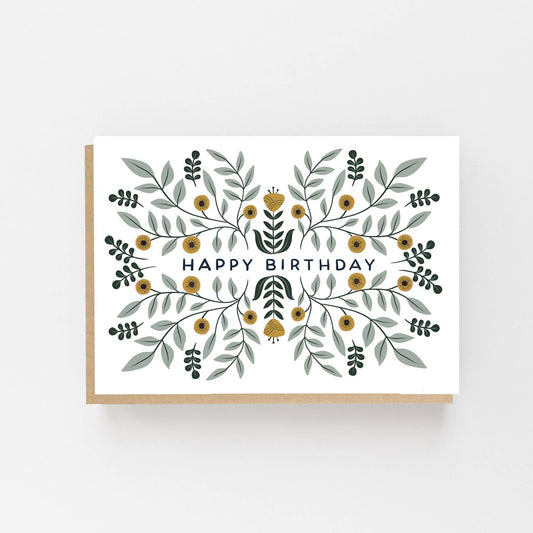 Happy Birthday Pattern Card