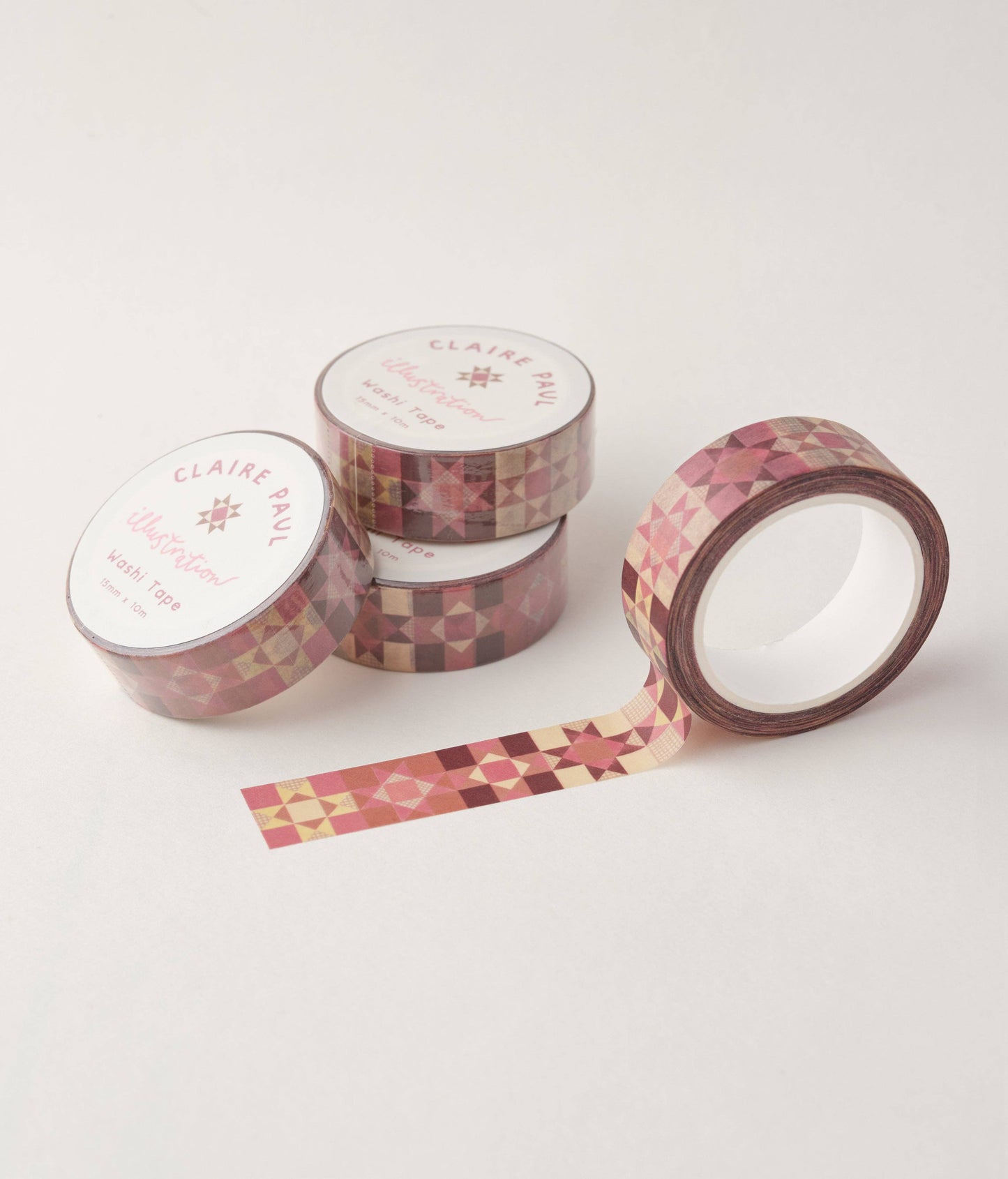 Patchwork Star Washi Tape | Pink