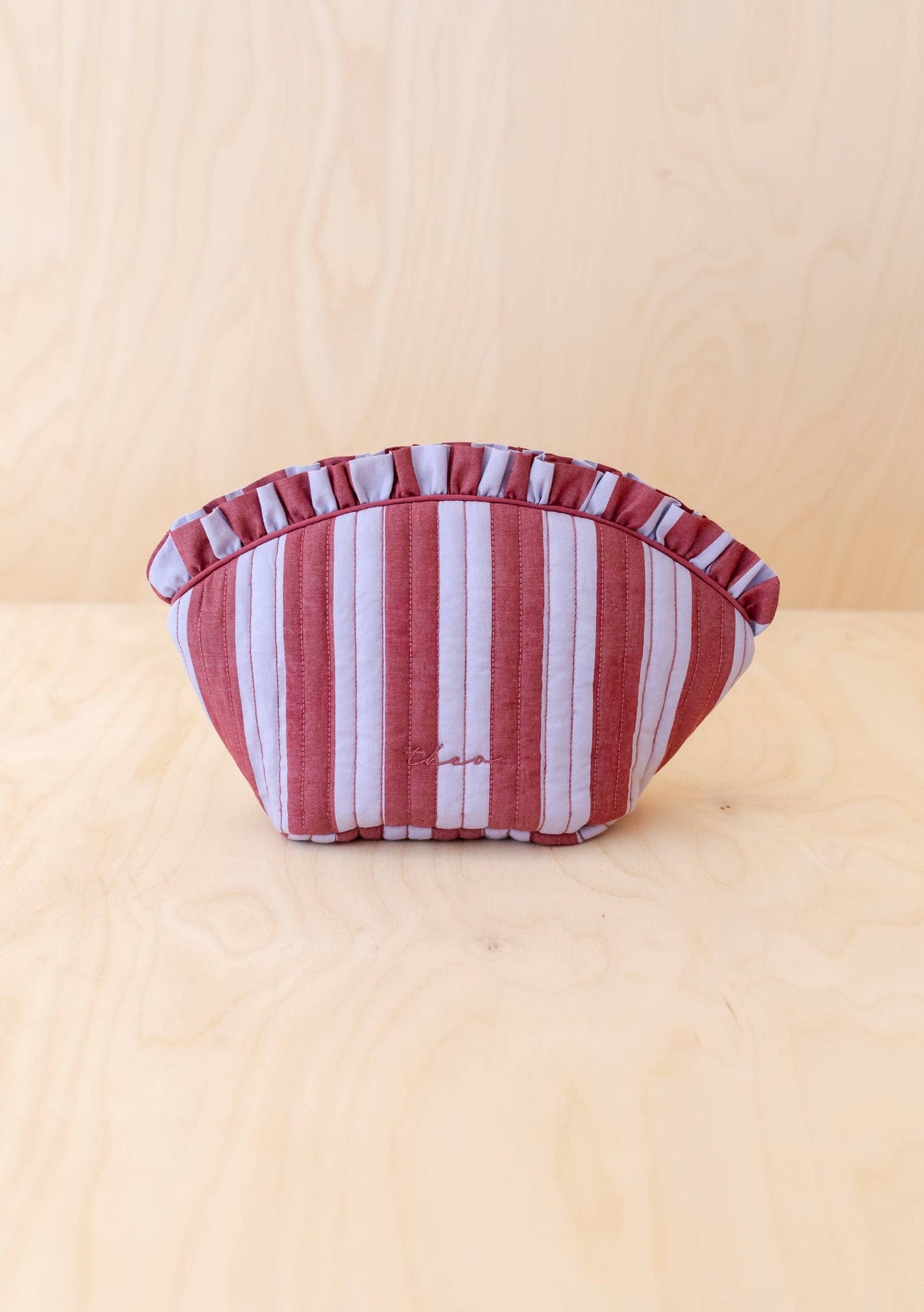 Cotton Wash Bag | Lilac Stripe