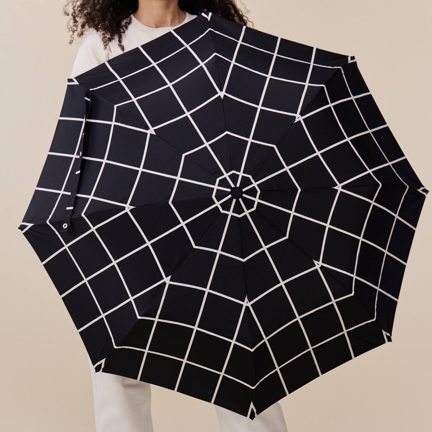 Black Grid Umbrella