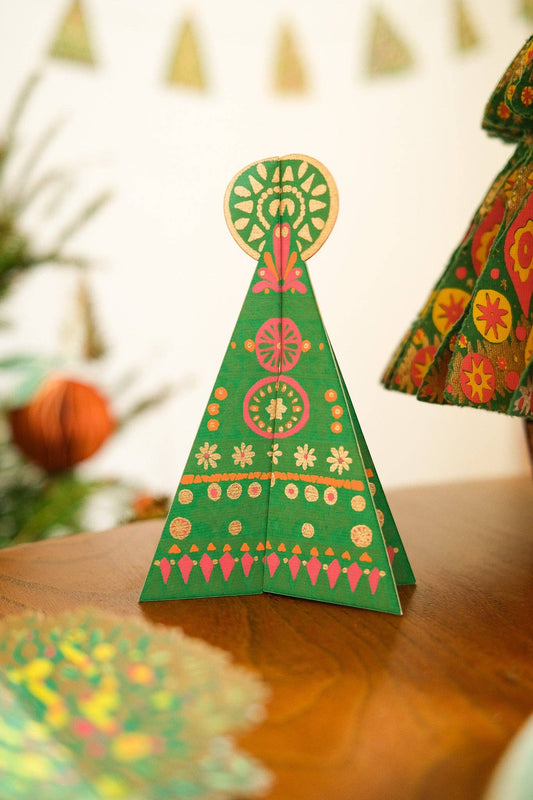 Patterned Tree Greeting Card
