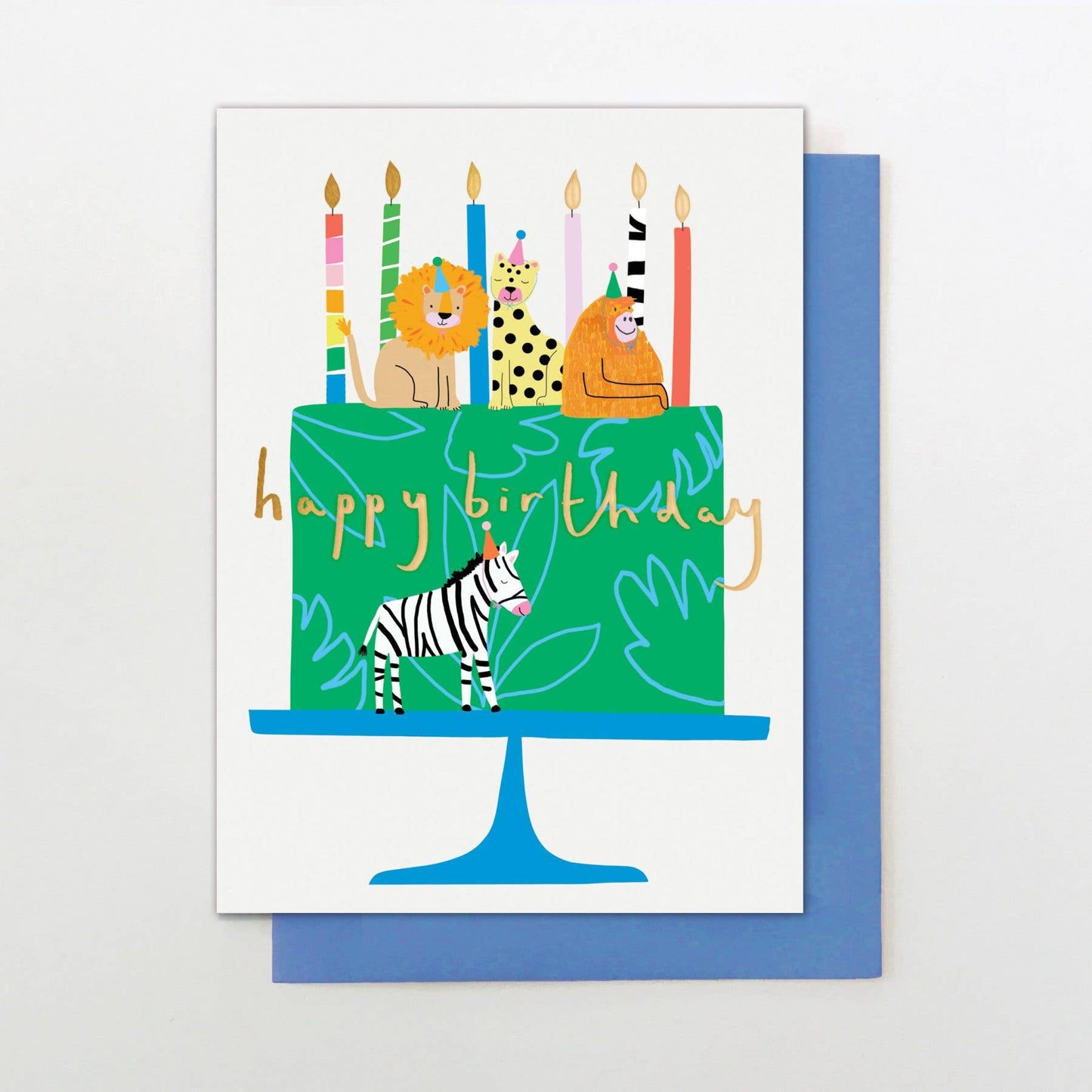 Safari Birthday Cake Card