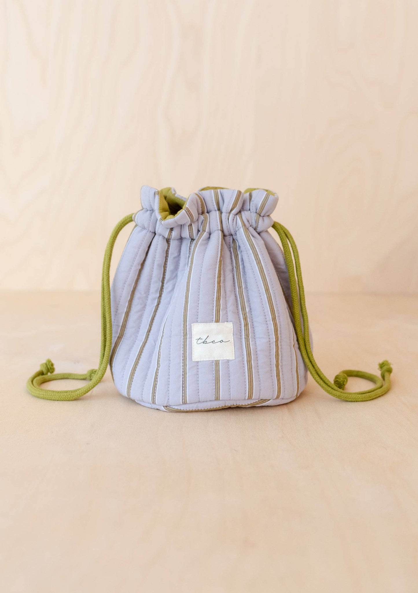 Cotton Wash Bag | Lilac Stripe