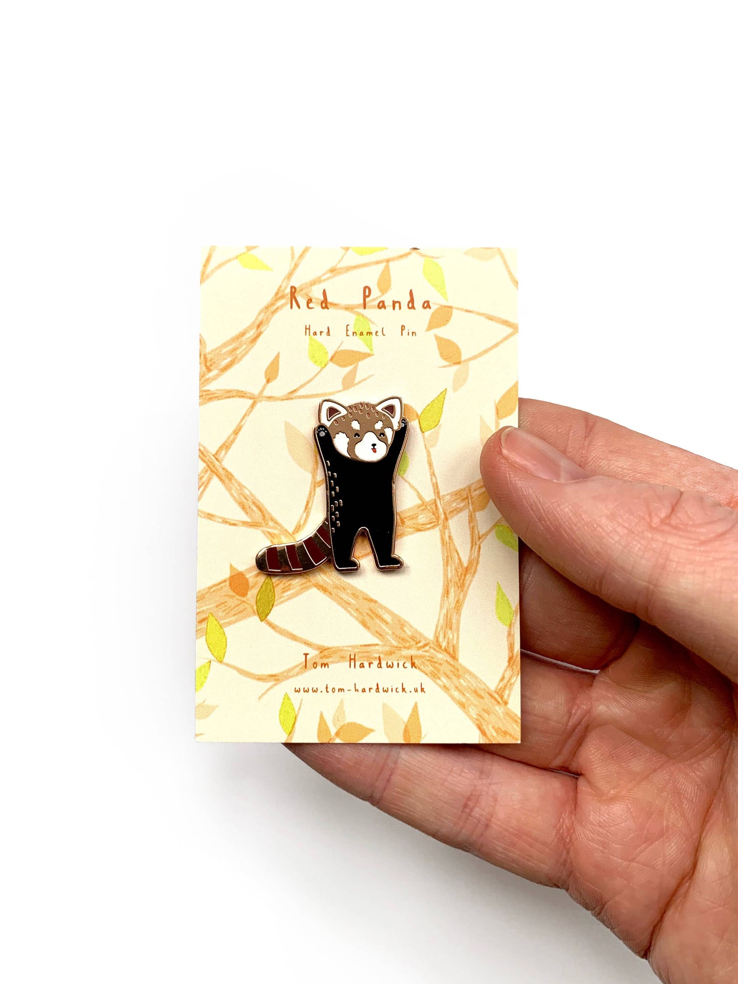 Red Panda Standing Enamel Pin