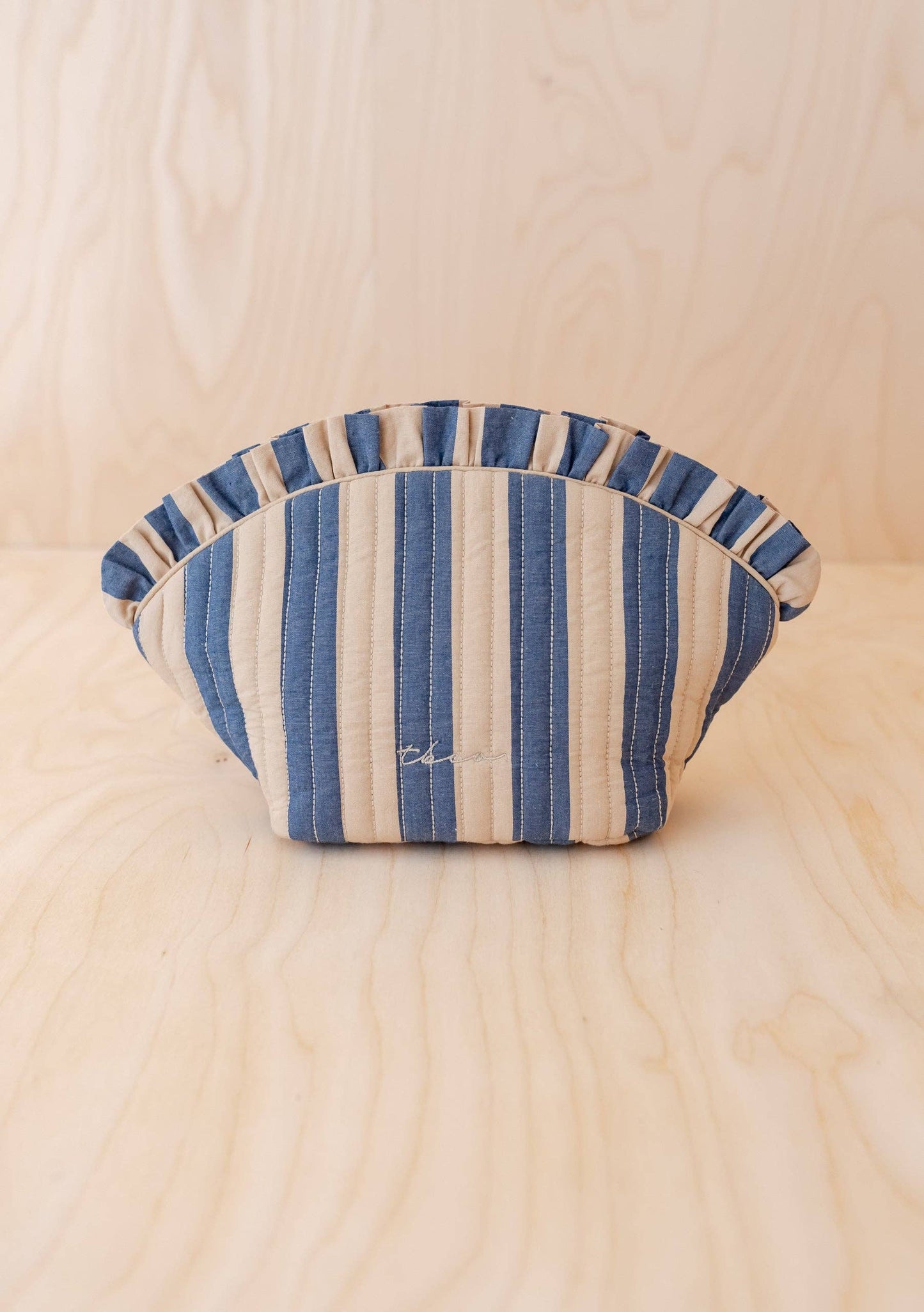 Cotton Wash Bag | Navy Stripe
