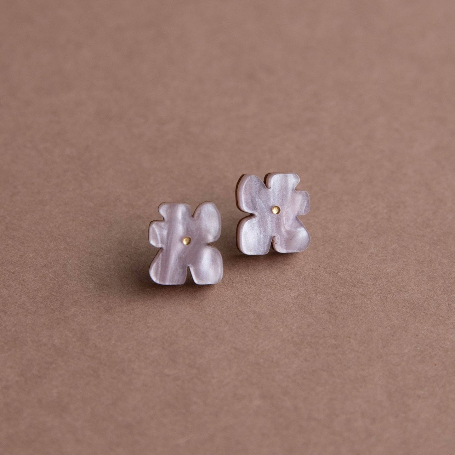 Blob Bloom Stud Earrings | Lilac