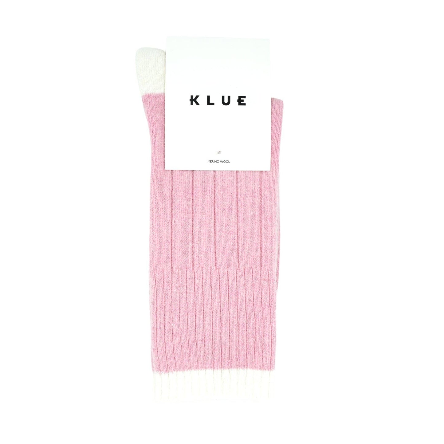 Merino Wool Banded Socks | Pink