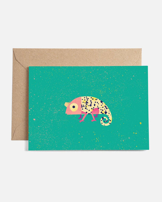 Tiny Chameleon Card